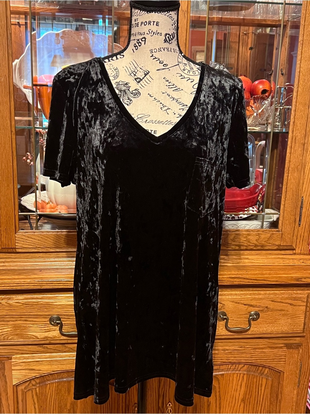 Spring + Mercer Velvet Legging Tee Large -Black 🥀